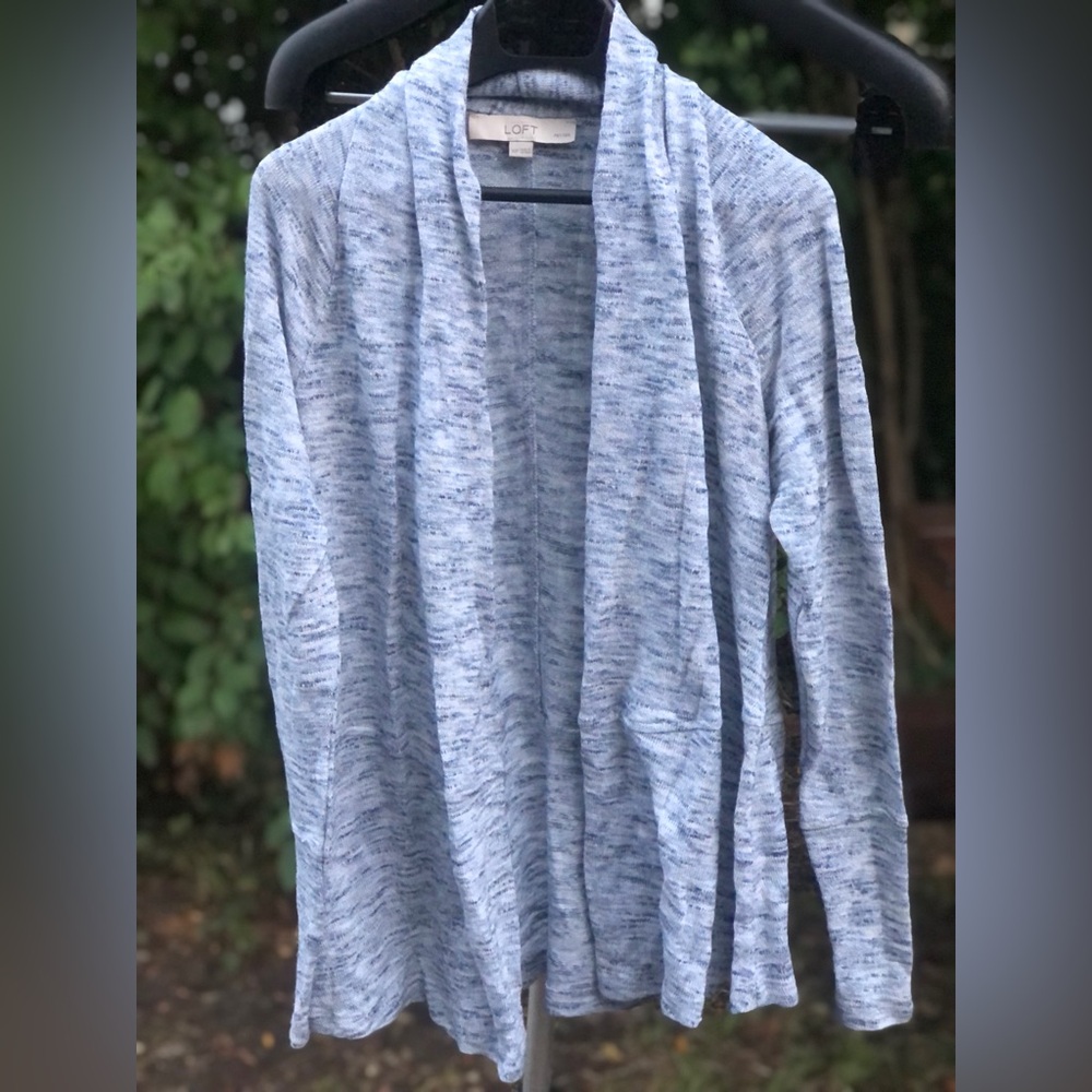 LOFT light blue cardigan. XSP. Very good condition.
